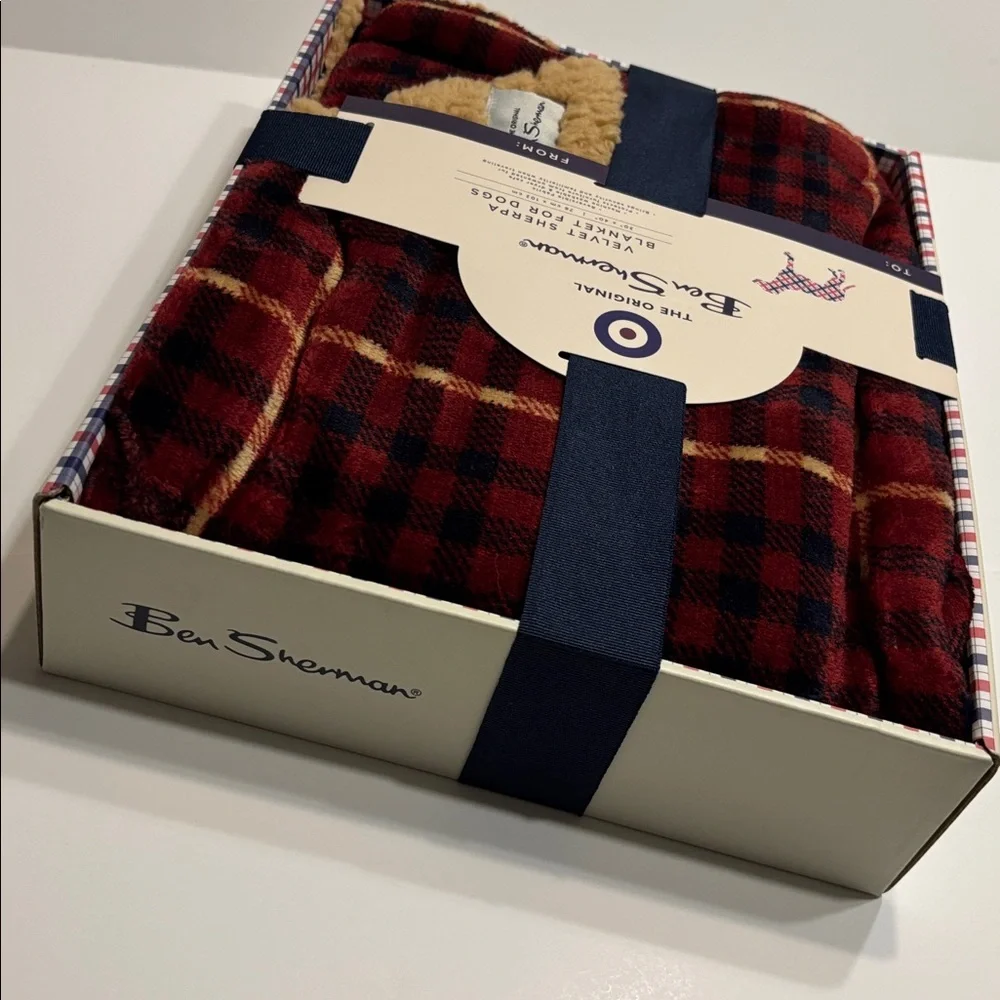 Ben Sherman Velvet Sherpa Banket for Dogs